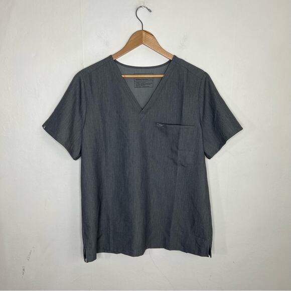 NWT Figs Catarina Gray One-Pocket Scrub Top™ Size XL - Picture 1 of 11